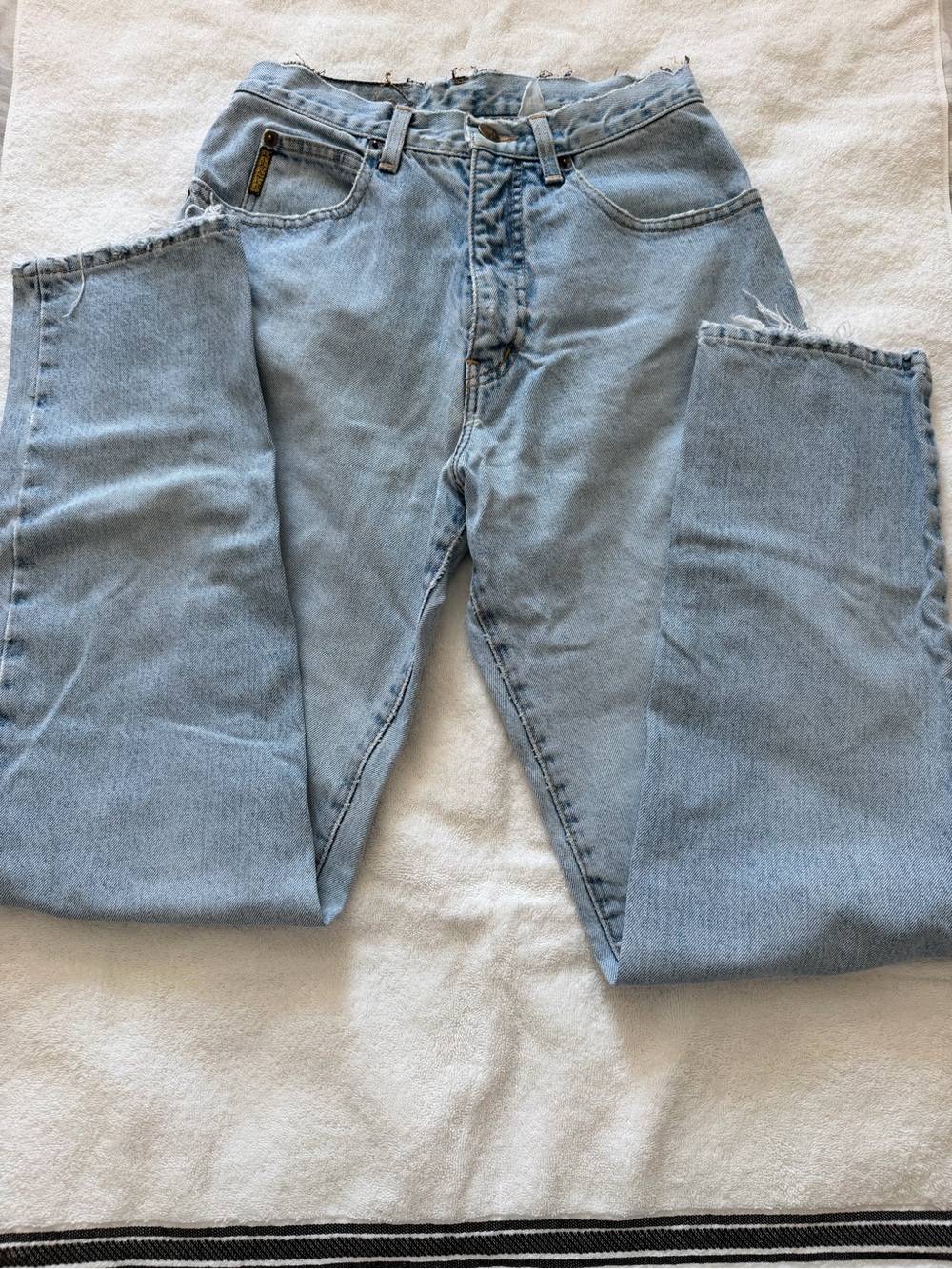 Armani Jeans Light Blue Straight Leg Jeans